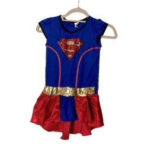 Halloween costume‎ Children’s s/m DC comics Superman supergirl tunic top cosplay